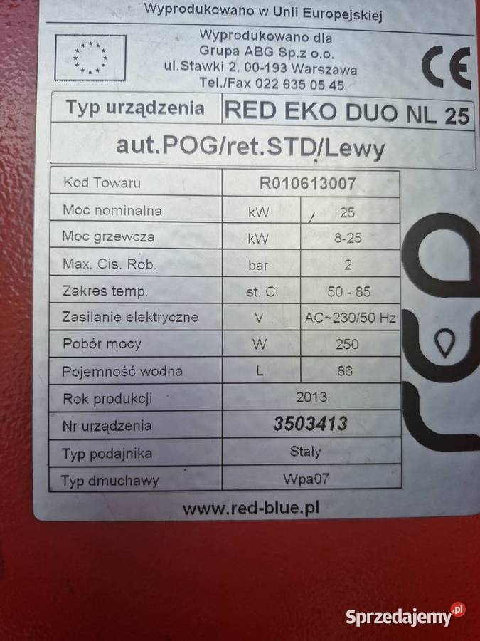 Zestaw do spalania ekogroszku Janowice Wielkie