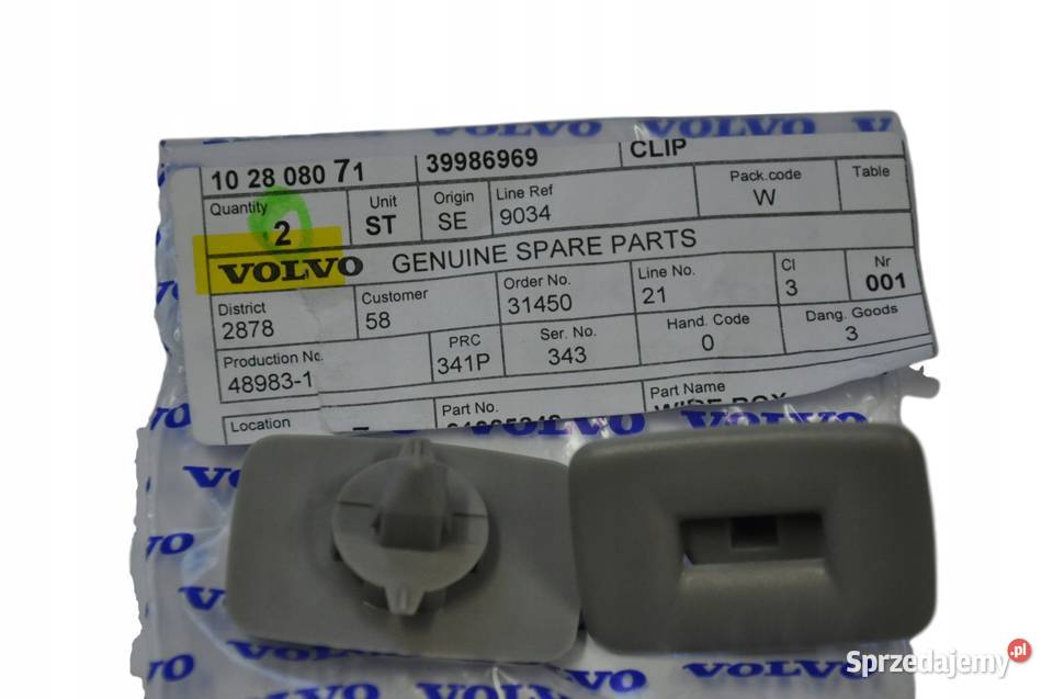 VOLVO S60 S80 spinka podsufitki OE Gadgety motoryzacyjne Bielany Wrocławskie