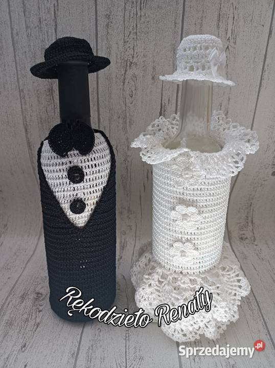 Dekoracja ubranko na alkohol ślub wesele Dekoracje i ozdoby Bydgoszcz