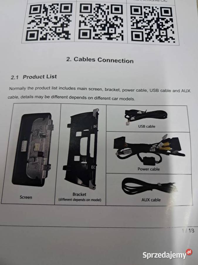 nowy carplay chyba do BMW F10 LTLINUXNBT 1025 5S osobowe świętokrzyskie Sandomierz