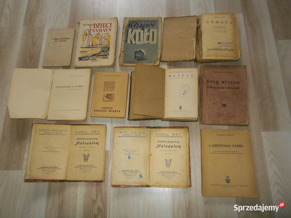 Stare książki pakiet antyki 10szt. różne 1927-1953
