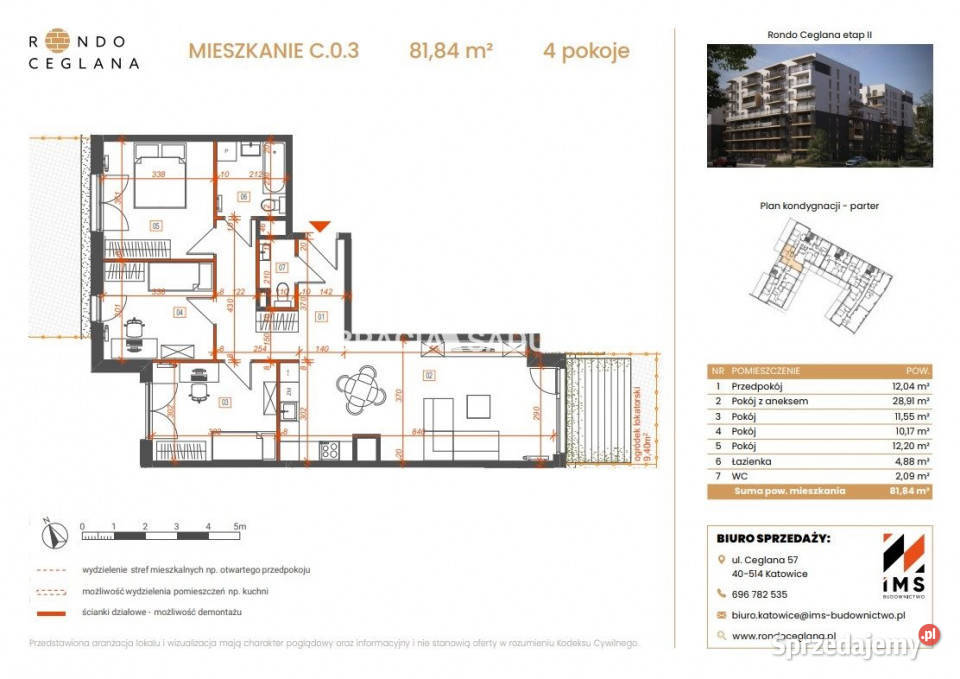 Mieszkanie 8184m2 Katowice Sprzedaż