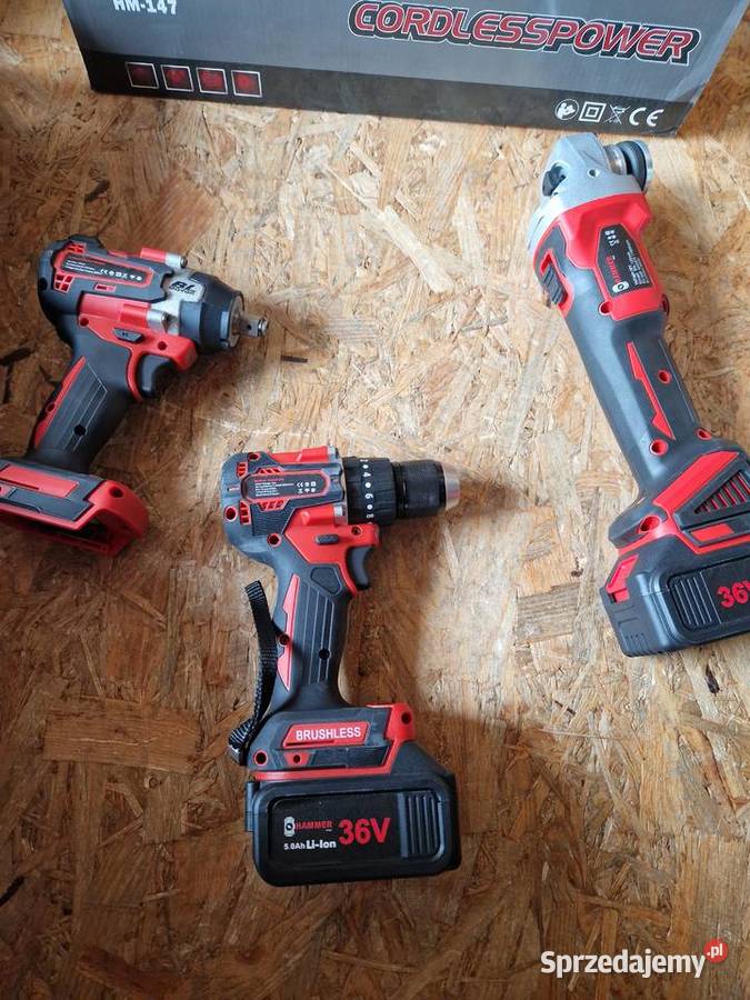 WKRĘTARKA SZLIFIERKA KLUCZ AKCESORIA 36V Hammer wielkopolskie Głogowa