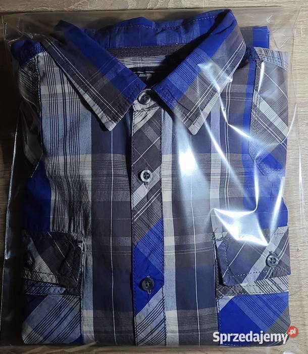 Koszula męska w kratę bawełna 100 sprzedam