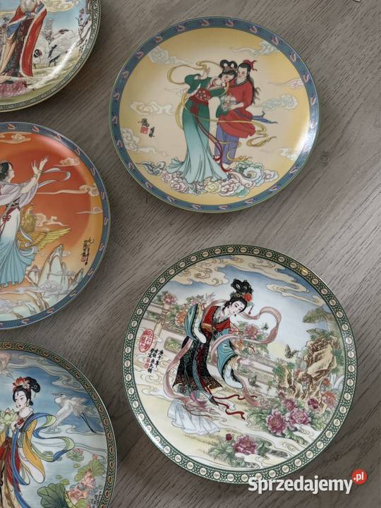 Talerz kolekcjonerski Zhao Huimin porcelana Bystrzyca Kłodzka