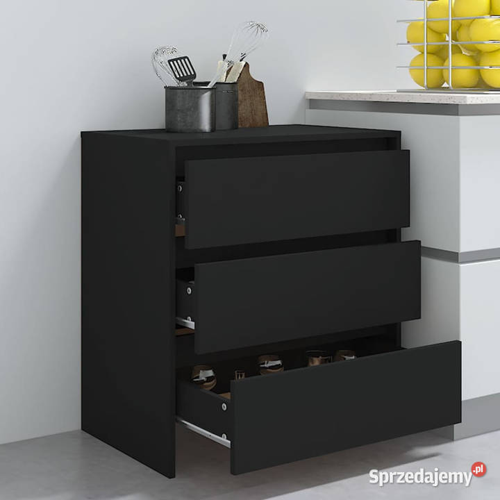 Komoda czarna 70x41x75 materiał drewnopochodny Warszawa