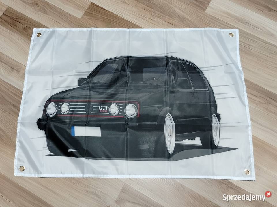 Baner materiałowy 90x60 Dacia żytnia Wartburg Gniezno