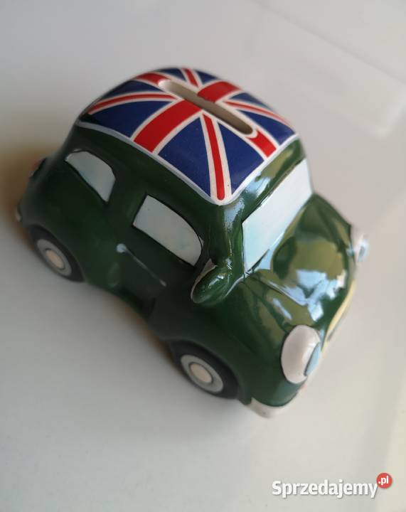 Skarbonka ceramiczna Mini Cooper vintage Toruń