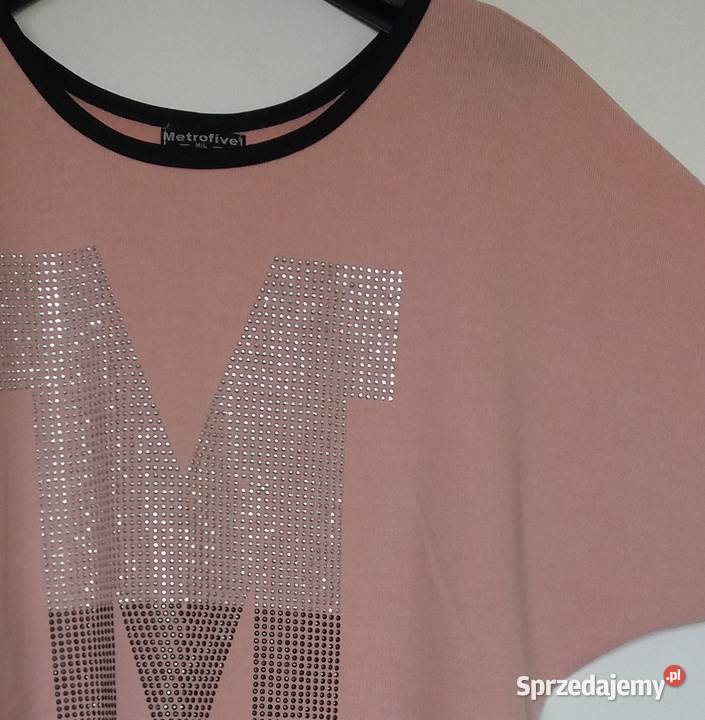 L Bluzka lekki sweterek o kroju nietoperza kolorowy śląskie Gliwice