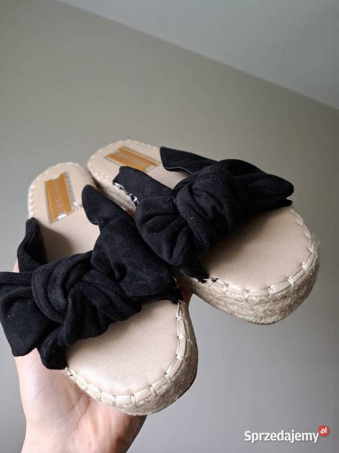 Jenny Fairy 38 damskie klapki koturny espadryle tkanina małopolskie Kraków