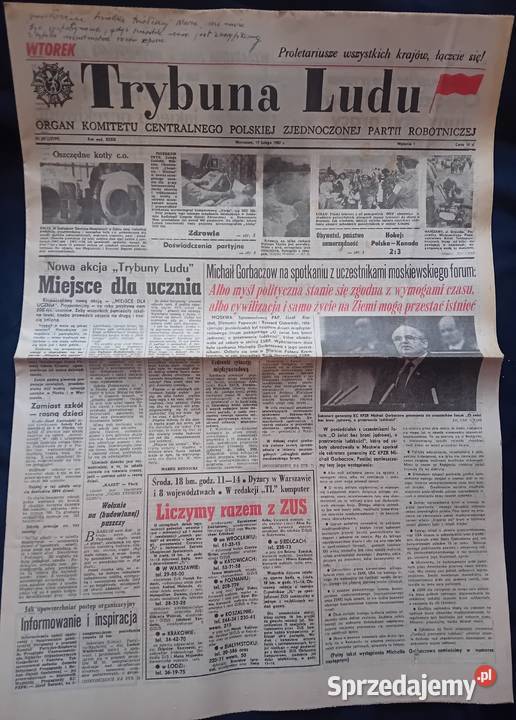 Trybuna Ludu 40 17 lutego 1987 r Koźminek