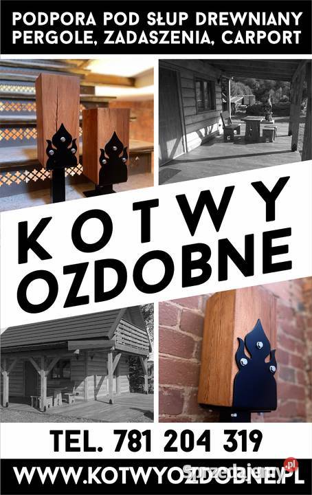 Podpora pod słup drewniany kotwa regulowana Leszno