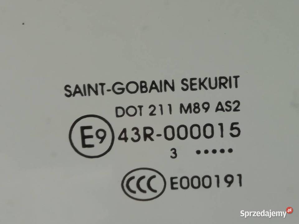 SZYBA DRZWI PRAWY PRZÓD 13 R SAINT GOBAIN