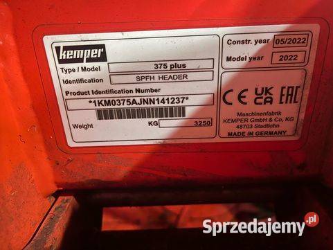 Kemper 375 plus 2022r