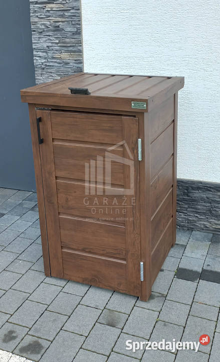 wiata śmietnikowa obudowa kubła 60x65x110 1x120L Miastko