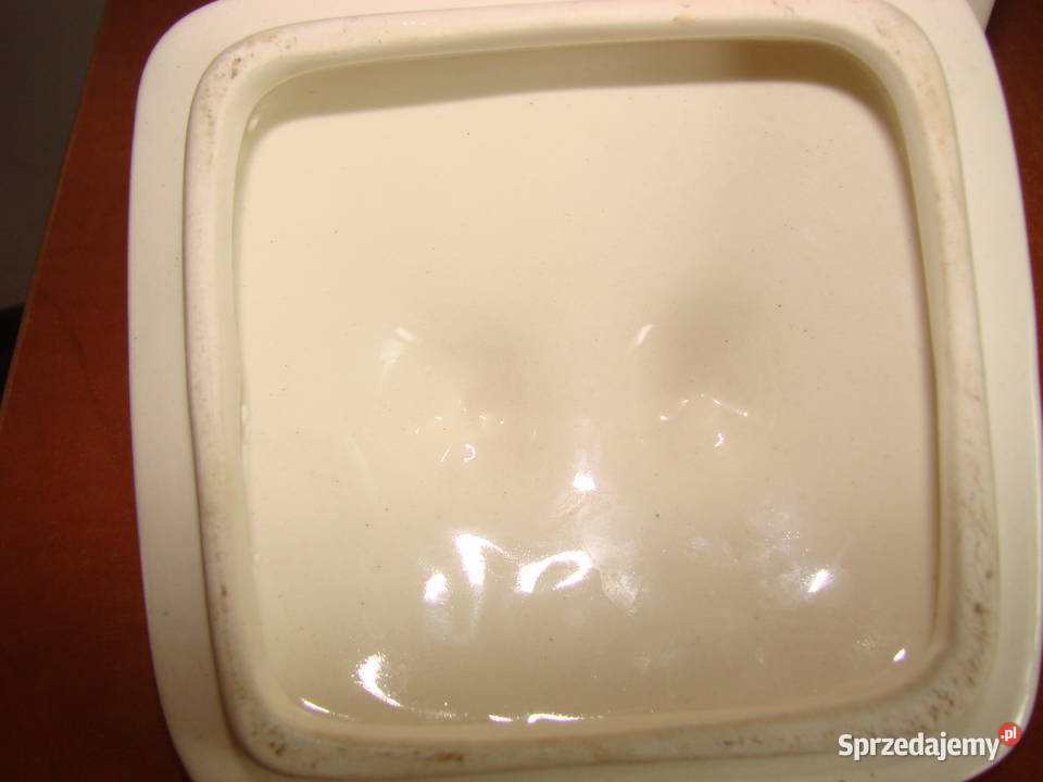 Włocałwek fajansowy pojemnik kuchenny PRL
