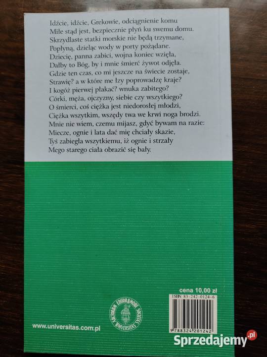 Troas Łukasz Górnicki Klasyka mniej znana ISBN 8324201246 małopolskie Kraków