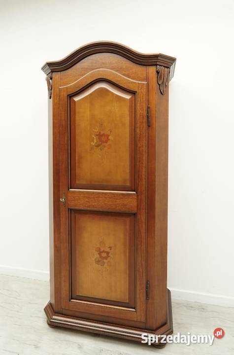 Stylowa intarsjowana szafa z kwiatowym motywem Jerka