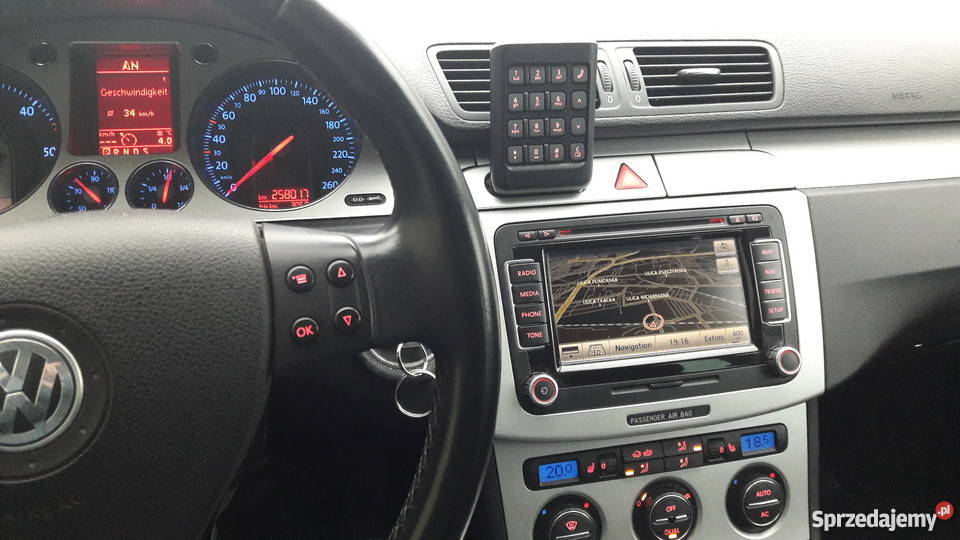 Volkswagen Passat 2008r B6 Kombiczarny NAVIDVD Łódź