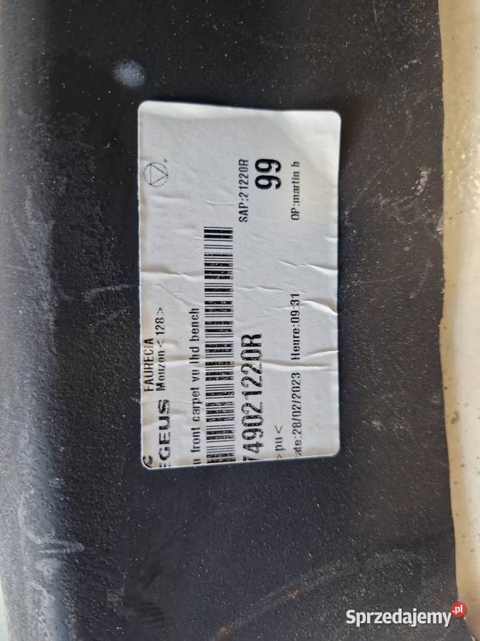 Wykładzina podłoga Mercedes Citan W420 Renault Złocieniec