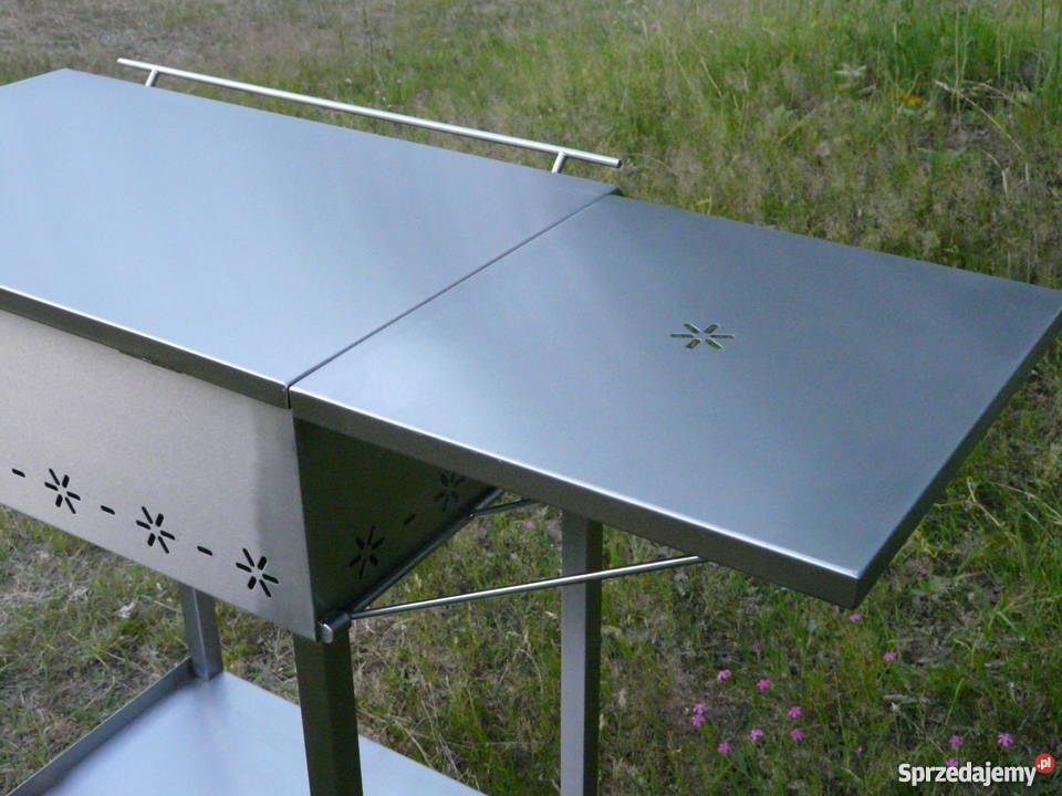 Grill nierdzewny prostokątny 600 x 400 z pokrywą Wrocław