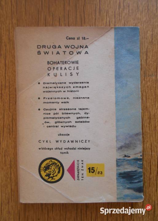 Żółty Tygrys Statek wierny banderze 1583 sprzedam