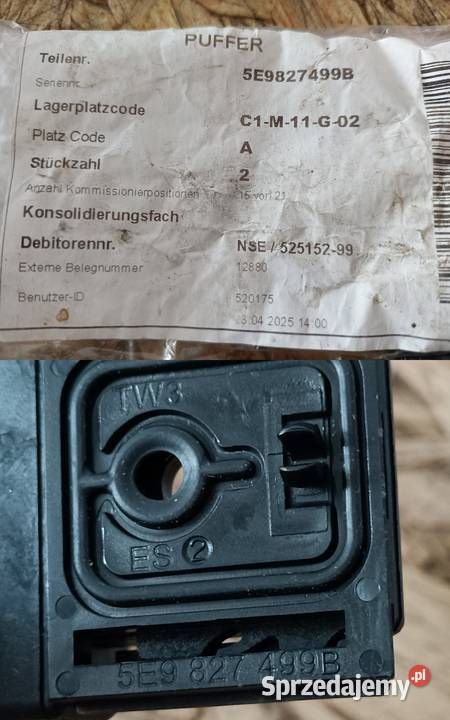 SKODA SEAT CUPRA ODBOJNIK POKRYWY BAGAŻNIKA Pleszew