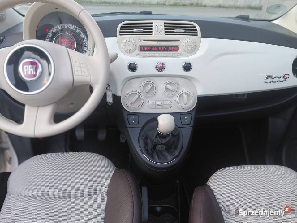 FIAT 500C LOUNGE 2011r 101 Przeb100 Cabrio
