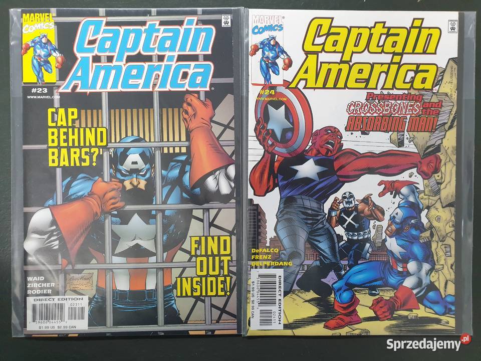 Captain America zestaw 13 oryginalnych komiksów Gdynia