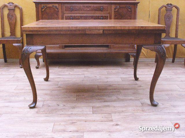 Wspaniała antyczna jadalnia ludwikowska renowacj Andrychów