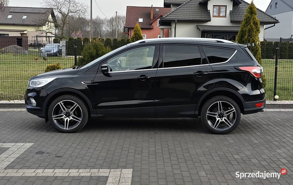 Ford Kuga Titanium 15 Benzyna bogate wyposażenie nieuszkodzony Samochody osobowe śląskie Wola