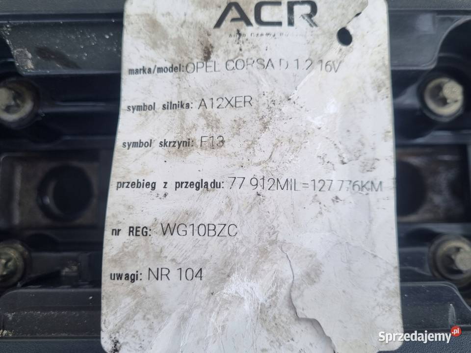 SILNIK KOMPLET Opel Corsa D 12 16V 86 Janów