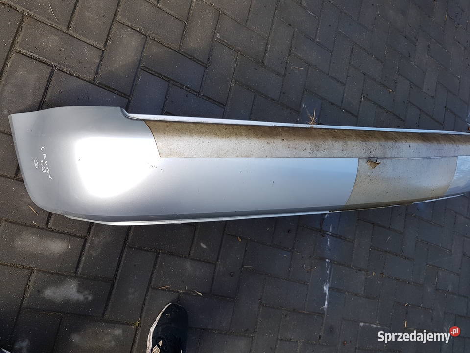 VW CADDY 2K0 2005 2009 ZDERZAK TYL SREBRNY zderzaki