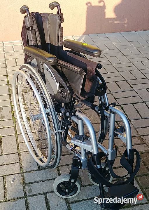 Wózek inwalidzki składany lekki rama aluminiowa Syców