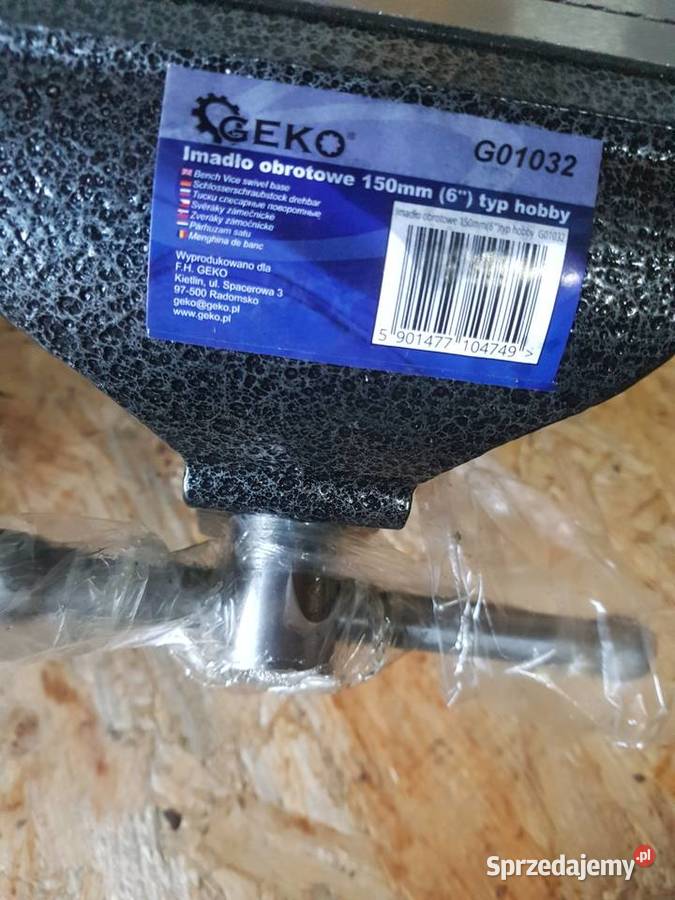 IMADŁO ŚLUSARSKIE 150mm OBROTOWE Z KOWADŁEM GEKO wielkopolskie Głogowa