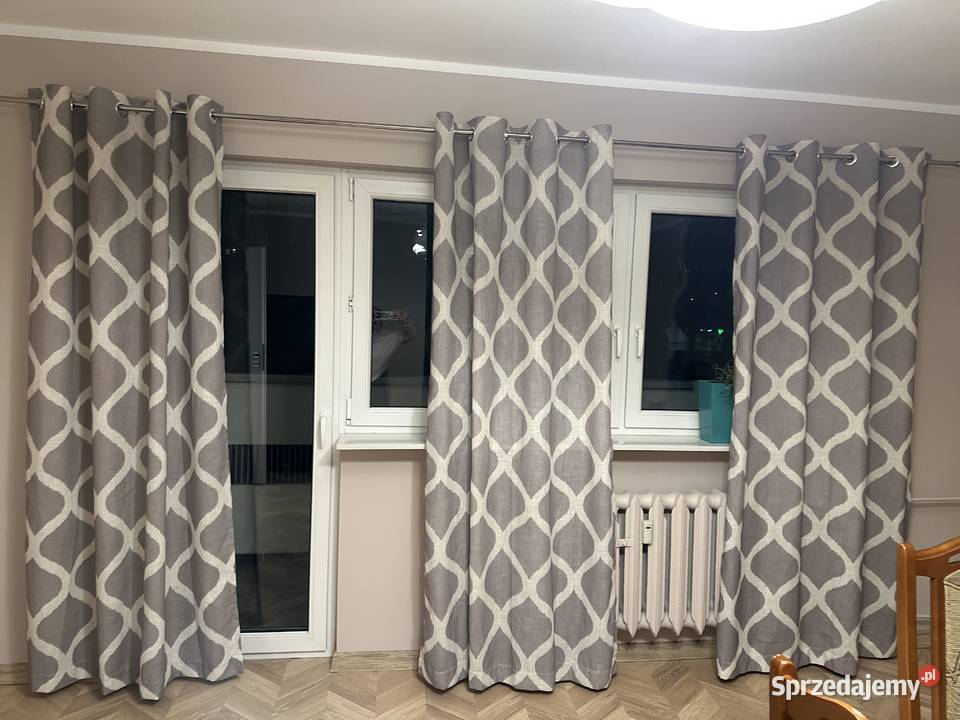 Zasłony zaciemniające komplet 3 140x 220 łódzkie sprzedam