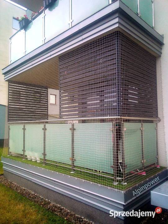 KOCIA SIATKA NA BALKON bezinwazyjny montaż Warszawa