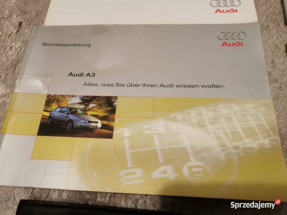 Książka serwisowa INSTRUKCJA OBSŁUGI kpl Audi a3 Pionki