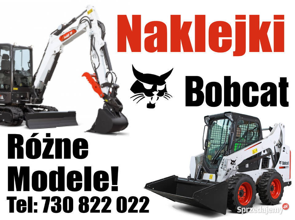 Naklejki na maszyny Bobcat naklejki zestawy Rok produkcji 2023 wielkopolskie sprzedam