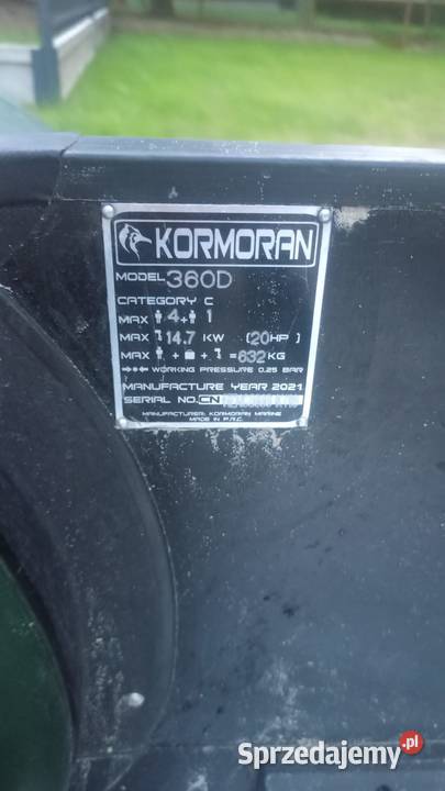 Ponton KORMORAN 360D i Silnik STORM 135 2T pomorskie Luzino