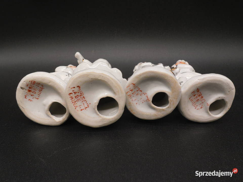 Zestaw 4 porcelanowych figurek Dziecięca wielkopolskie