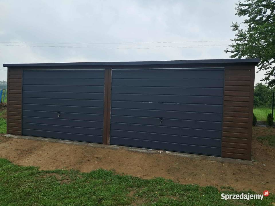 Garaż blaszany WZMOCNIONY PROFILAMI W OCYNKU