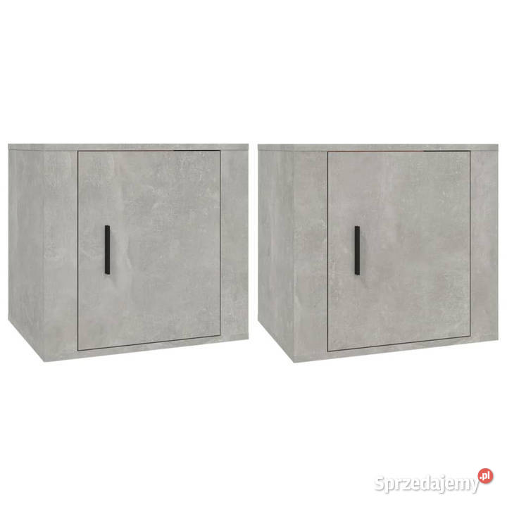 Szafki nocne 2 szarość betonu 50x39x47 WM816697
