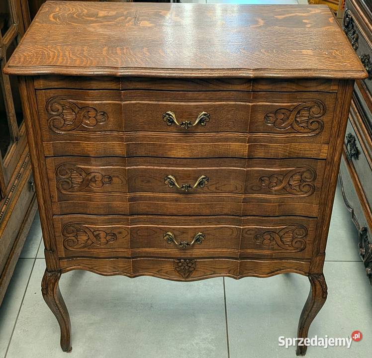 ładna dębowa komoda ludwikowskasklep Dąbrowa Dąbrowa Górnicza