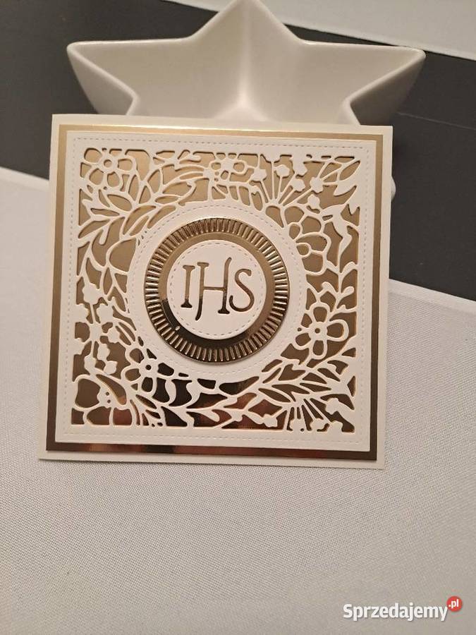 Kartka z okazji komunii w kopercie śląskie Strzebiń