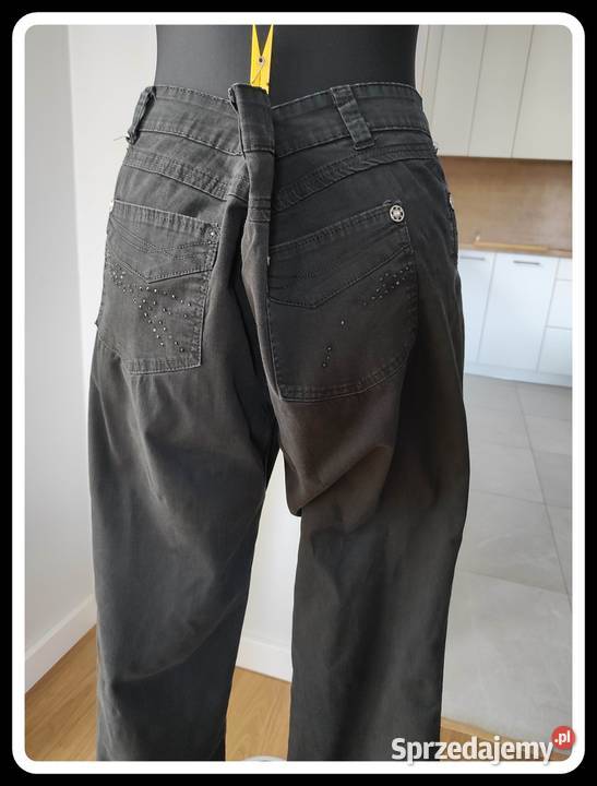 rocfashion czarne spodnie jeansowe rozmiar 37 Płock sprzedam