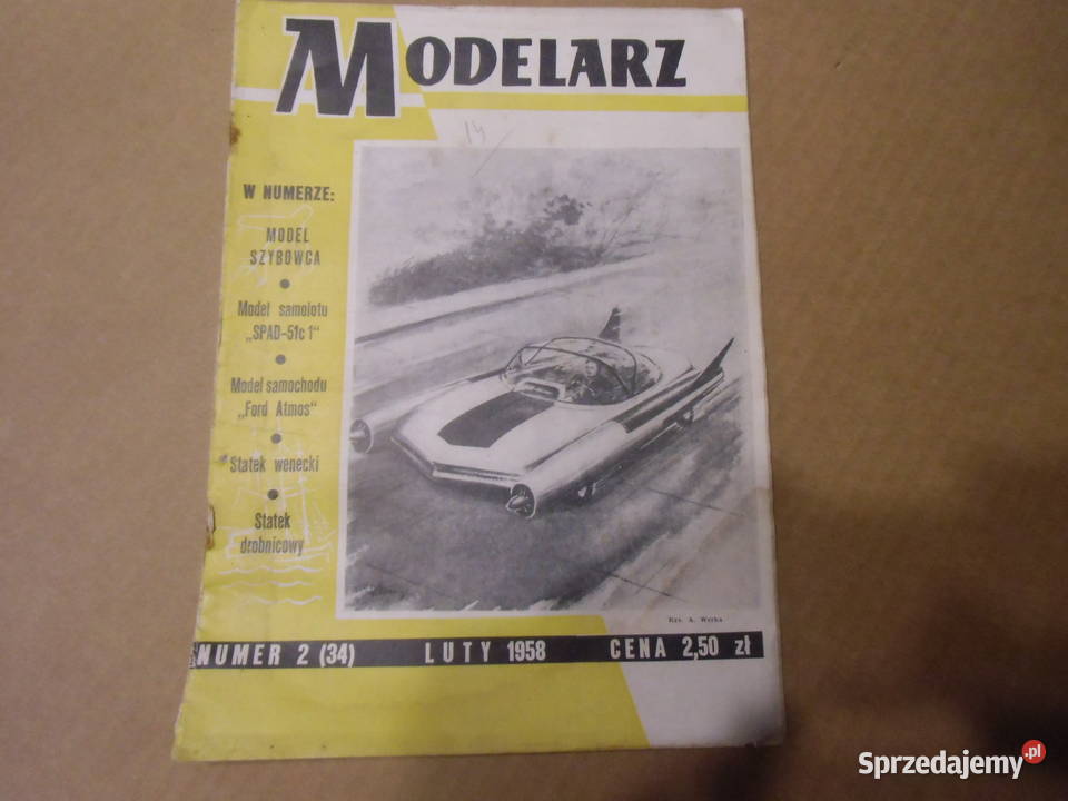 Sprzedam miesMODELARZ z lutego 1958 roku Grudziądz sprzedam