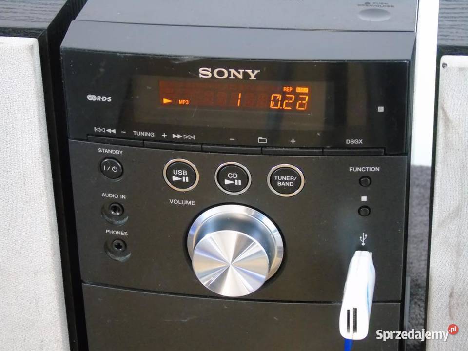 Wieża Sony RDS CD USB mp3 Mag AUX kolumny podkarpackie Jasło