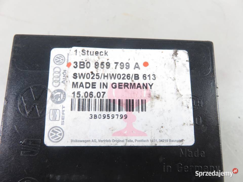 MODUŁ KOMFORTU VW PASSAT B5 3B2 3B0959799A