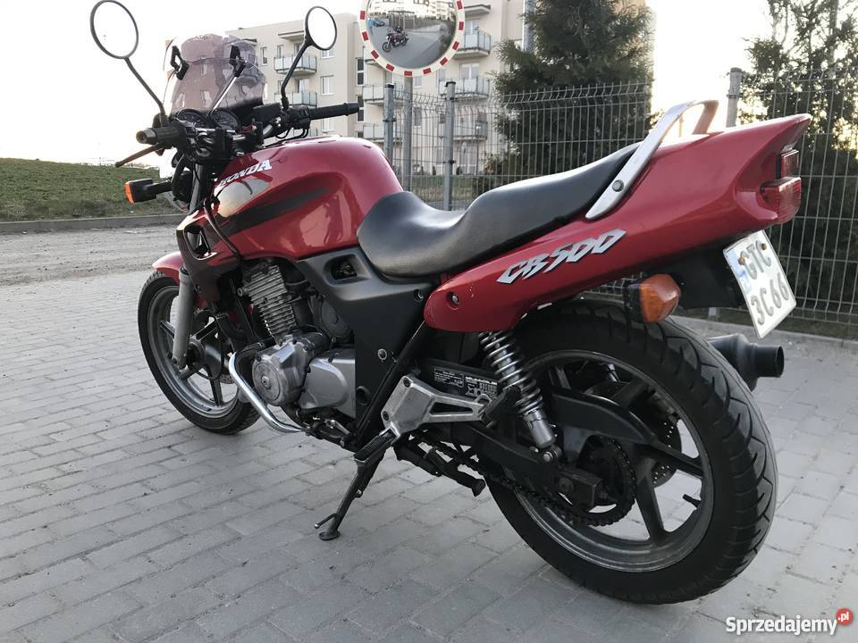 Motocykl Honda CB 500 zarejestrowana naked 1999r. Tczew 